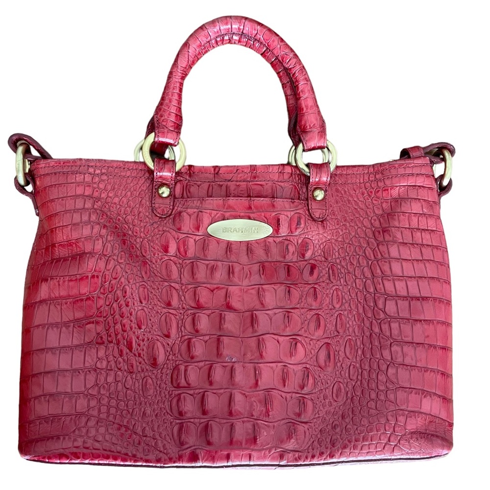 Brahmin Anywhere Convertible in Carnation Red
